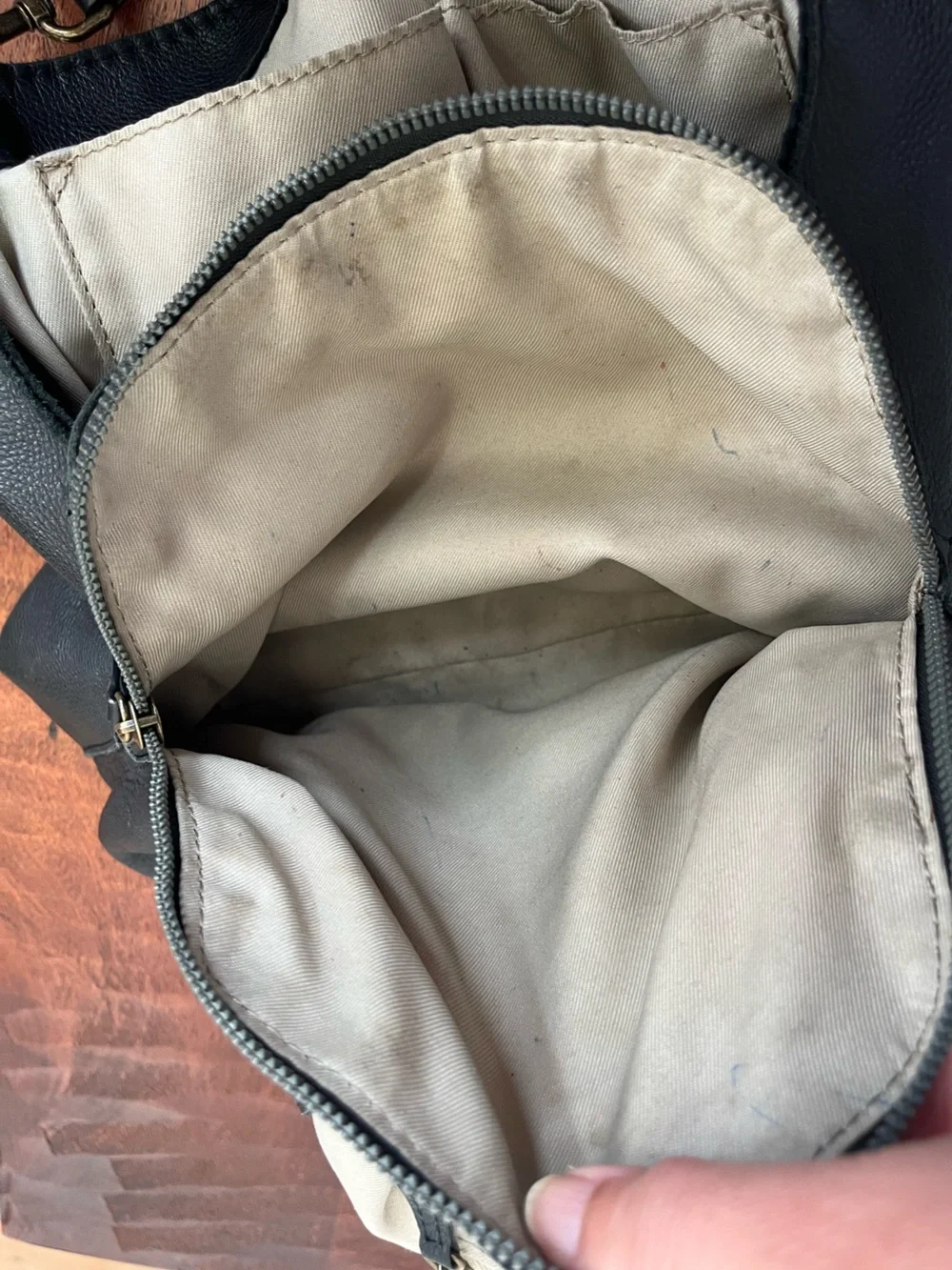 American Leather Hudson Hobo Shoulder Bag Soft Black Leather Purse Handbag